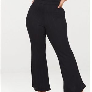 Black Bandage Wide Leg Trouser PLT